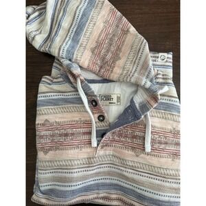 Free Planet‎ 3-button Hoodie Aztec Print Mens Size Small